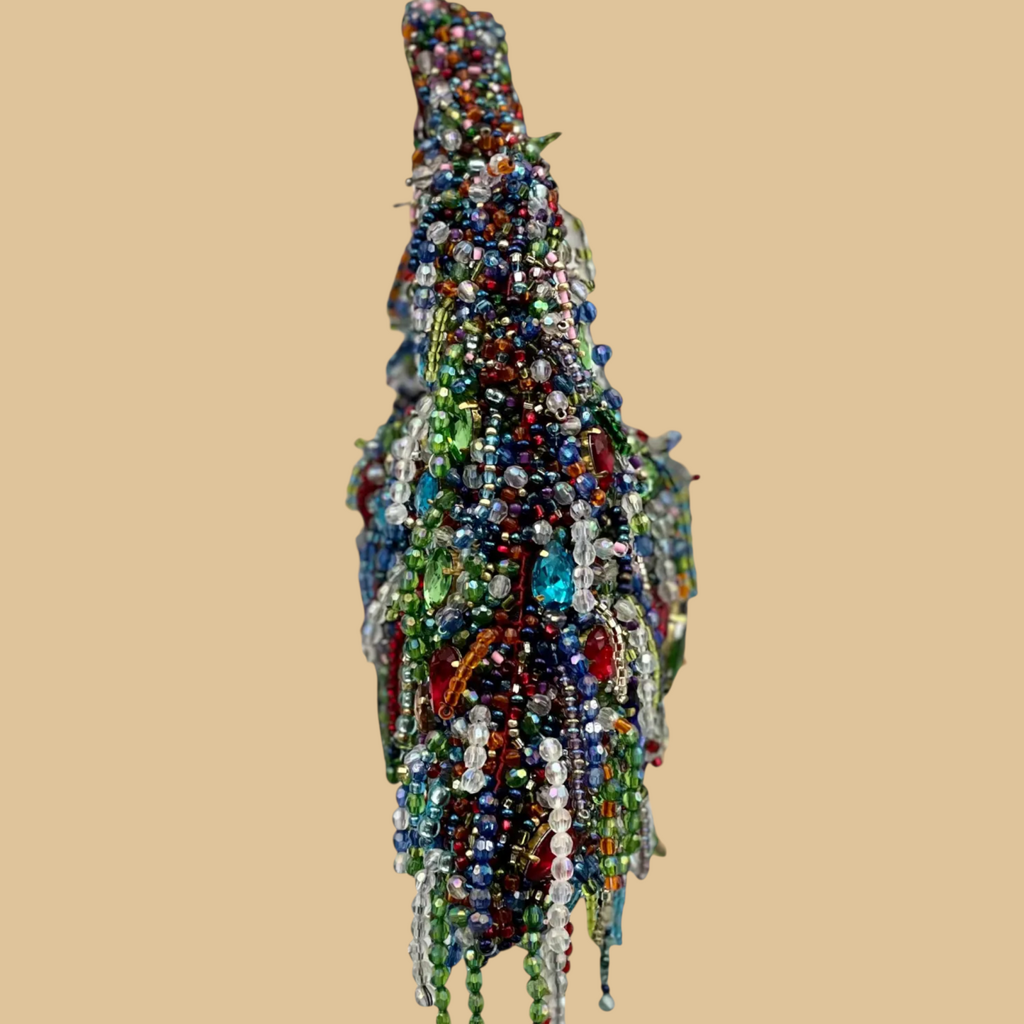 Full-Surface Hand-Beaded Artisan Bag | All-Over Embroidered Statement Handbag