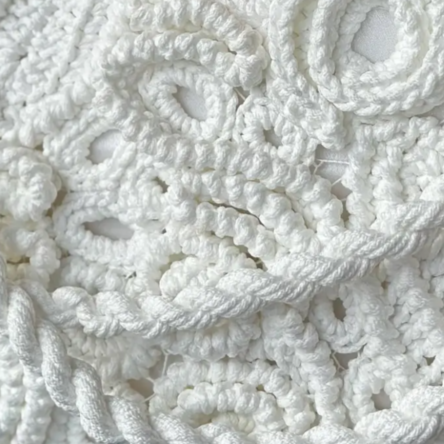 Handmade Irish Lace Crochet Handbag with Intricate Floral Motifs